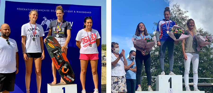 Laura Phily, deux fois sur la plus haute marche du podium aux Championnats de France 2020 et un record personnel à 8950 points en wakeboard élite 