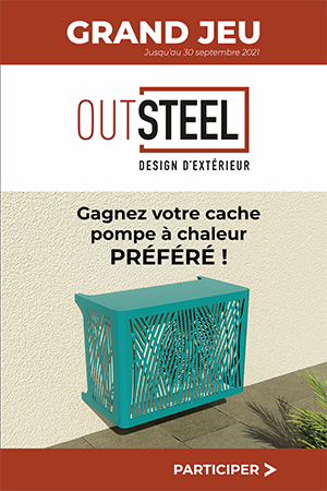 Vignette grand jeu pour gagner un cache pompe à chaleur OUTSTEEL 