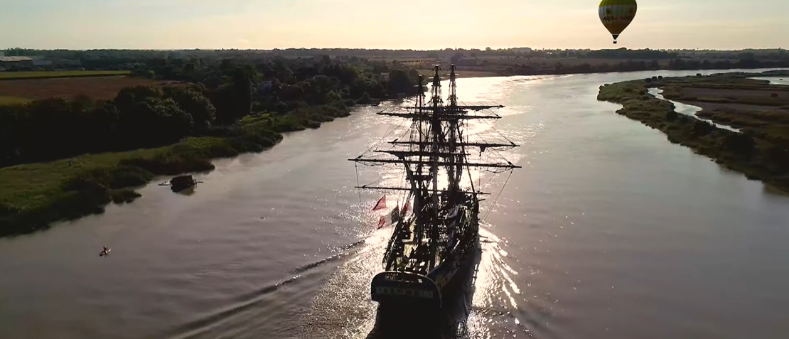 L'Hermione La Fayette - Capture d'écran du film Groupe Poujoulat 2022