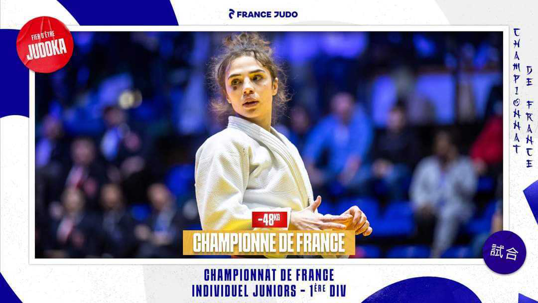 Pauline CUQ, championne de France junior 2023 dans la catégorie -48 kg