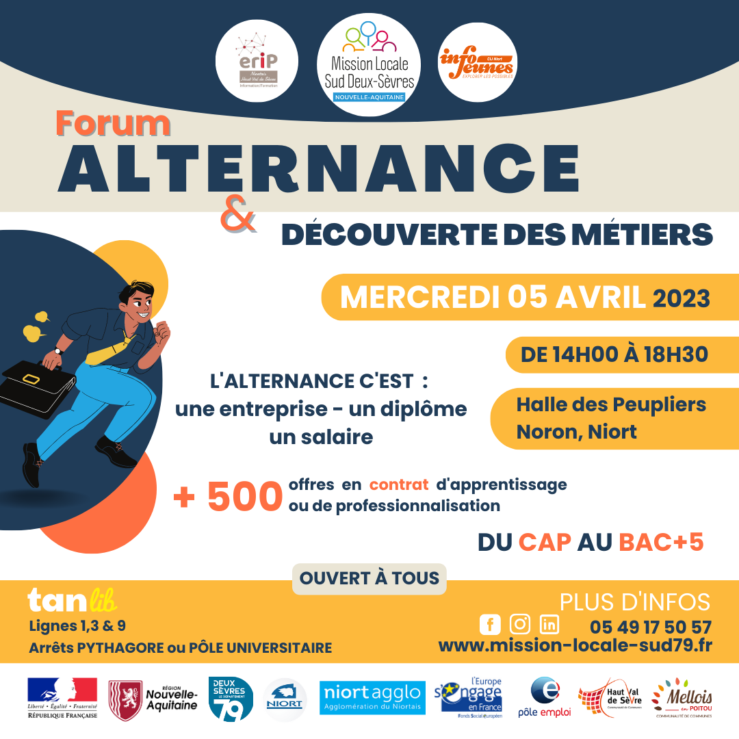Cheminées Poujoulat au Forum Alternance & Découverte des métiers le 5 avril à Niort