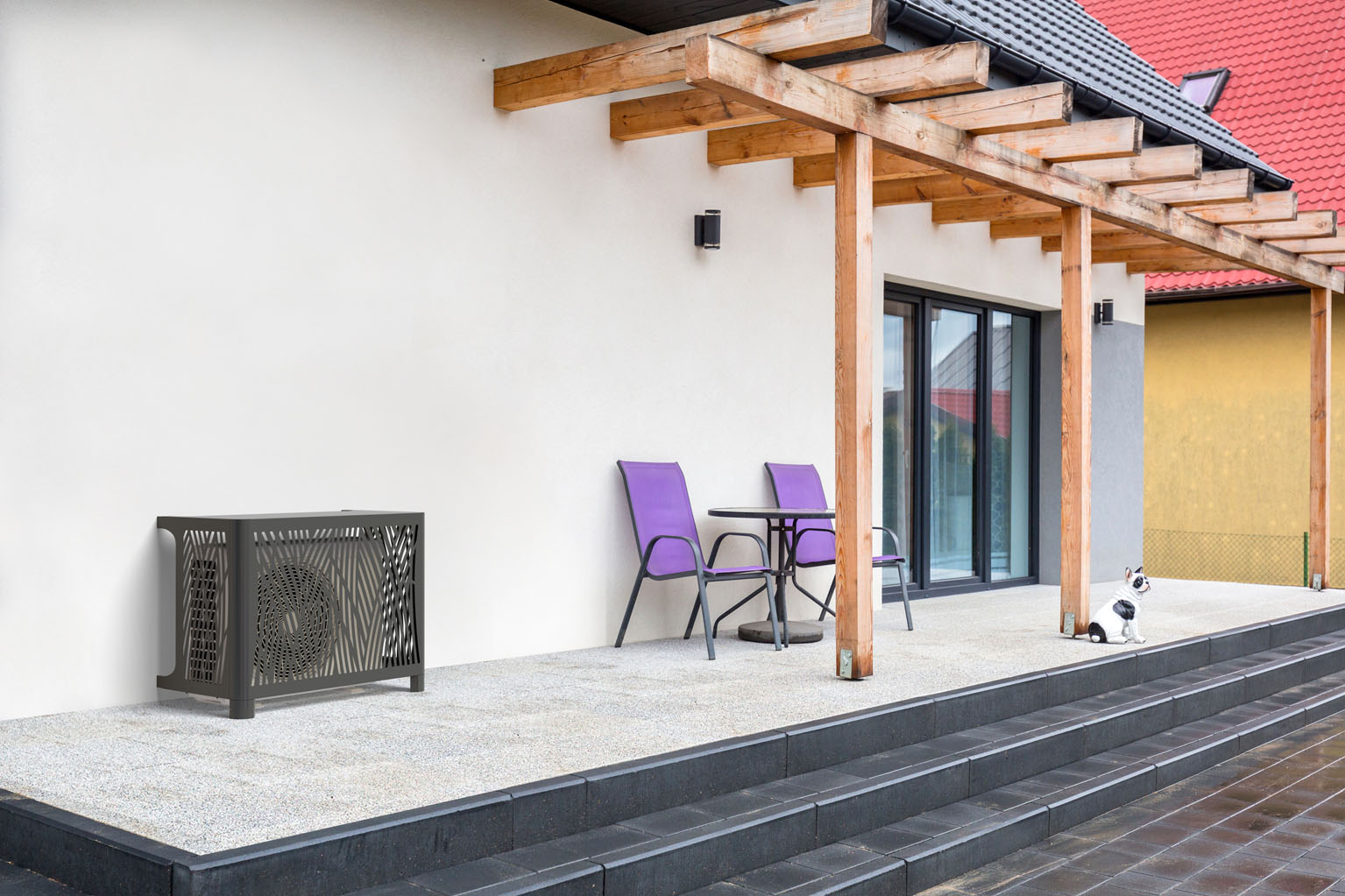 Brousse mural sol S gris anthracite