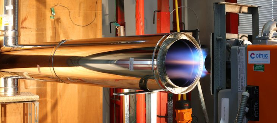Essai sur banc thermique au Laboratoire CÉRIC - Cheminées Poujoulat
