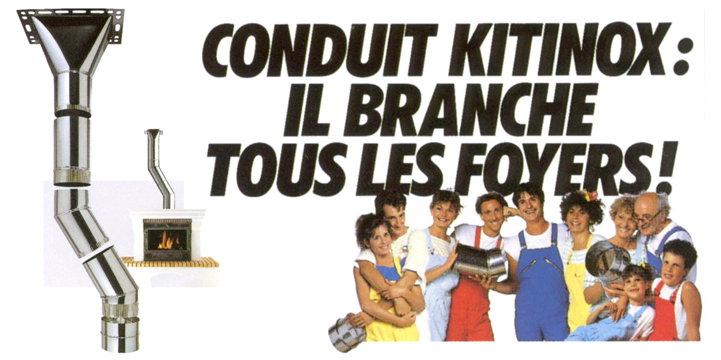 Publicité pour le conduit de raccordement KITINOX