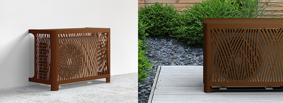 Le french cache clim BROUSSE, signé Outsteel, en version corten