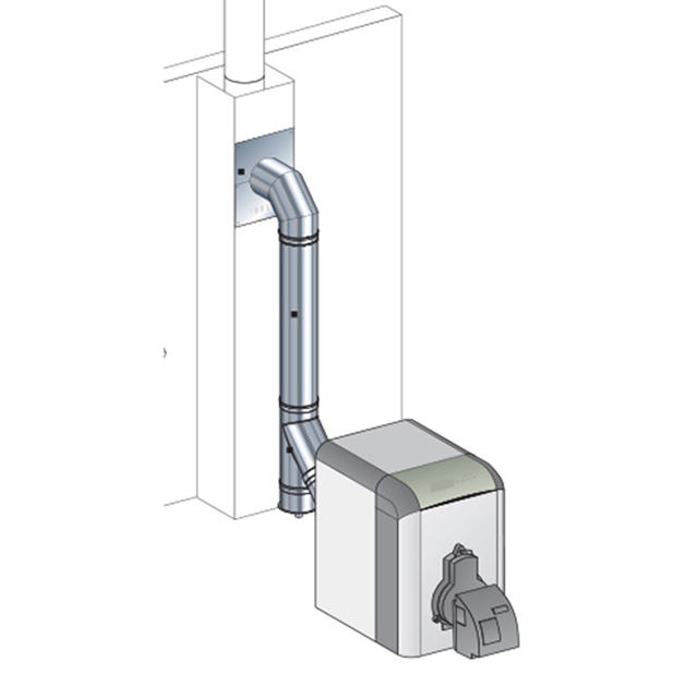 Conduit de raccordement pour chauffage au bois